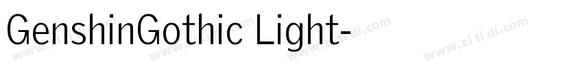 GenshinGothic Light字体转换